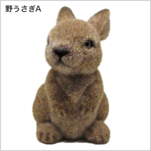 夢うさぎ貯金箱野うさぎA
