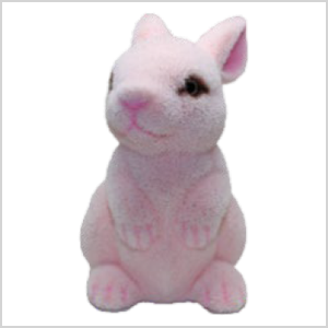 夢うさぎ貯金箱ピンクうさぎA