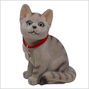 ネコちゃん貯金箱【灰トラ】