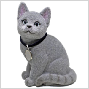 ネコちゃん貯金箱【ロシアンブルー】