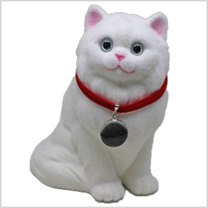 ネコちゃん貯金箱【ペルシャ白】