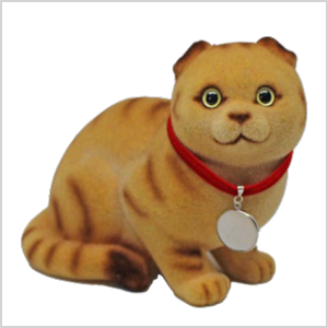 ネコちゃん貯金箱【スコティッシュ茶トラB】