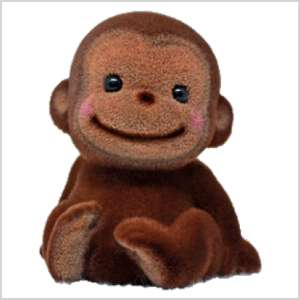 ミニアニマル貯金箱【サル】