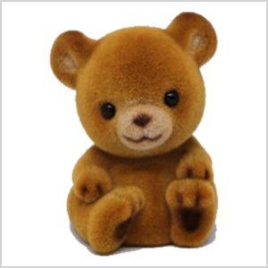 ミニアニマル貯金箱【茶クマ】