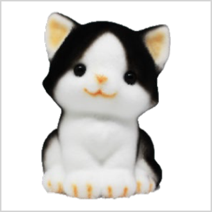 ミニアニマル貯金箱【ハチワレネコ】