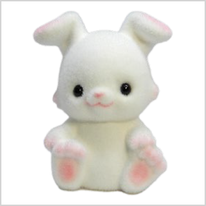 ミニアニマル貯金箱【シロウサギ】