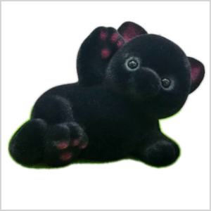 寝ころび貯金箱【ネコクロ】