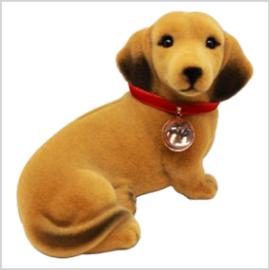 ワンちゃん貯金箱【ダックスフント】