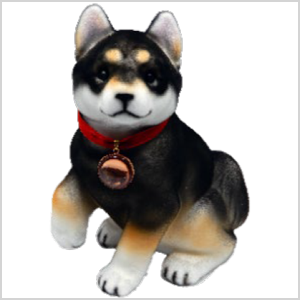 ワンちゃん貯金箱【黒柴】