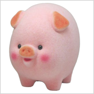 丸ブタ貯金箱親【丸ブタピンク親】