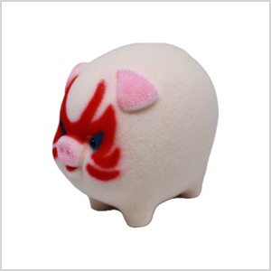 丸ブタ貯金箱子【子ブタ歌舞伎】