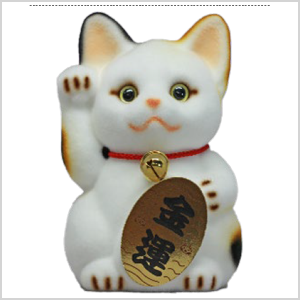 招き猫貯金箱【ミケネコ金運】